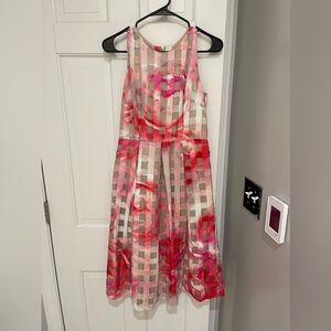 Size 4 pink and white dress